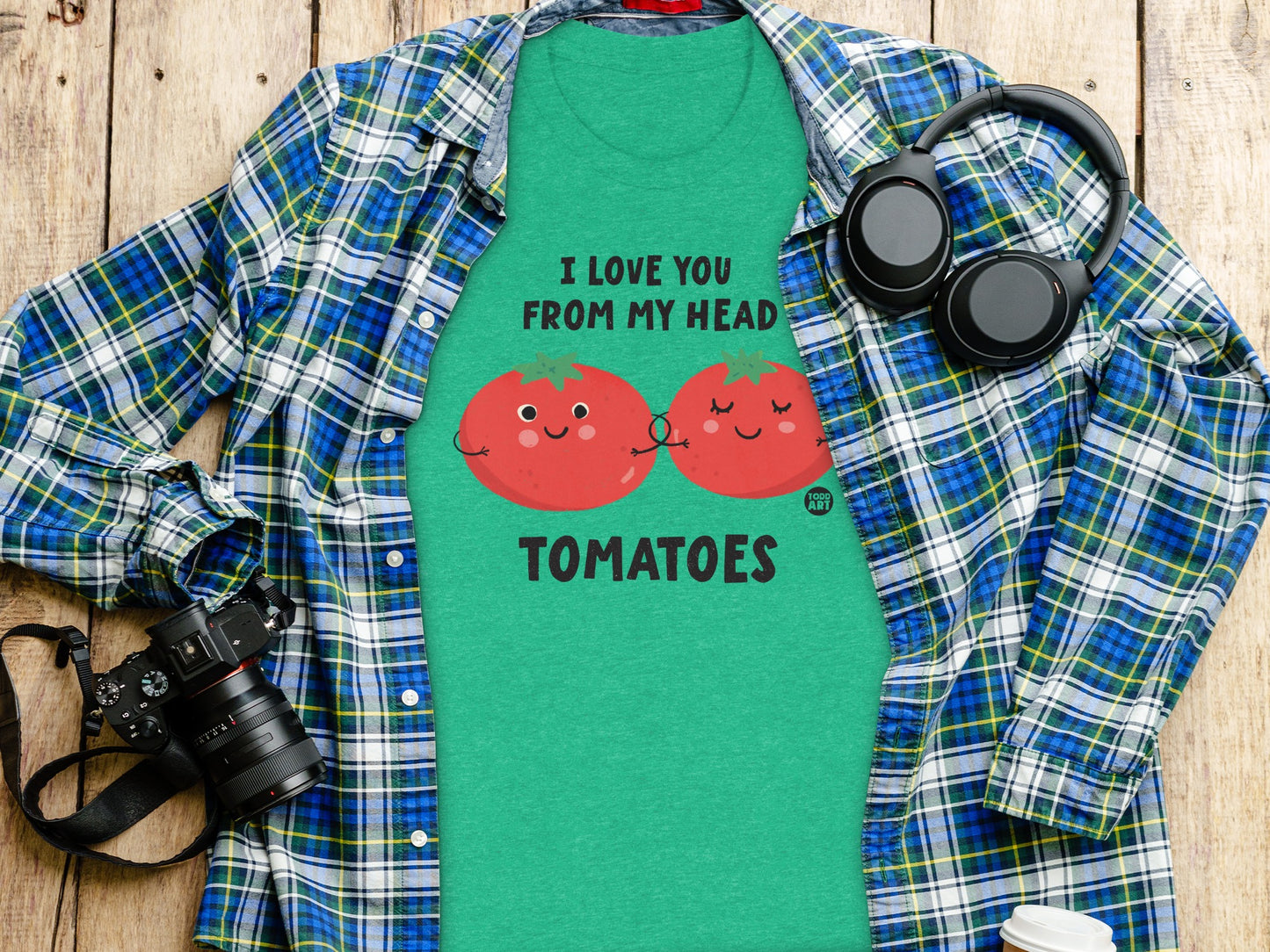 I Love You From My Head Tomatoes Graphic T-Shirt