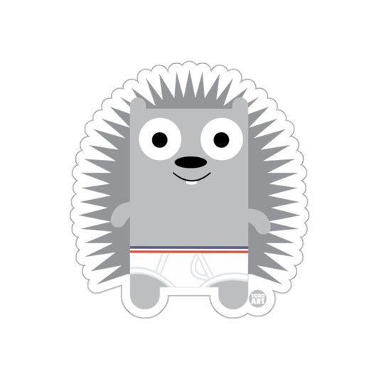 Smiling Hedgehog Character in White Shorts sticker