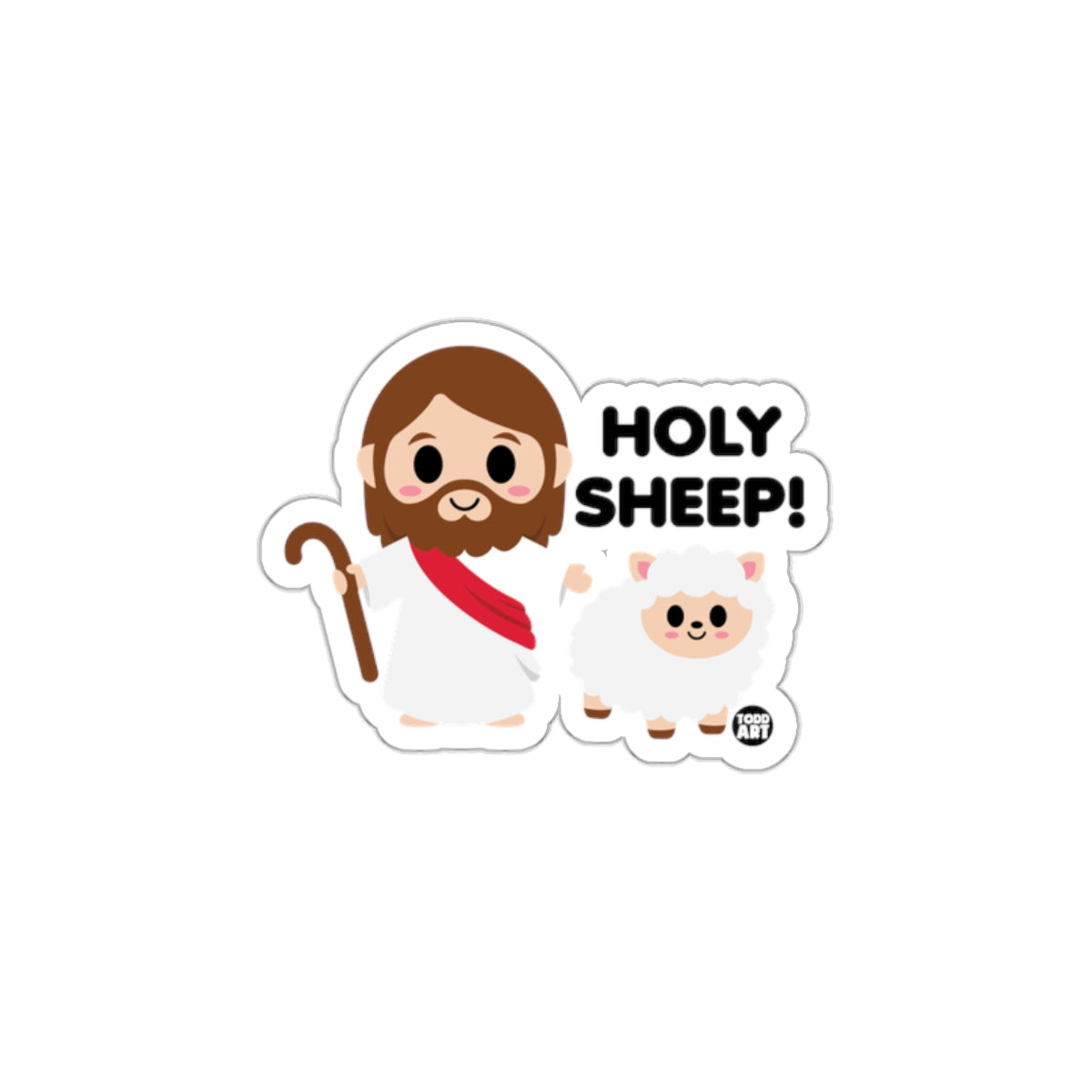 Holy Sheep Funny Religious Sticker Decal Artwork for All