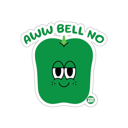 Aww Bell No Green Pepper with Eyes Todd Art Stickers