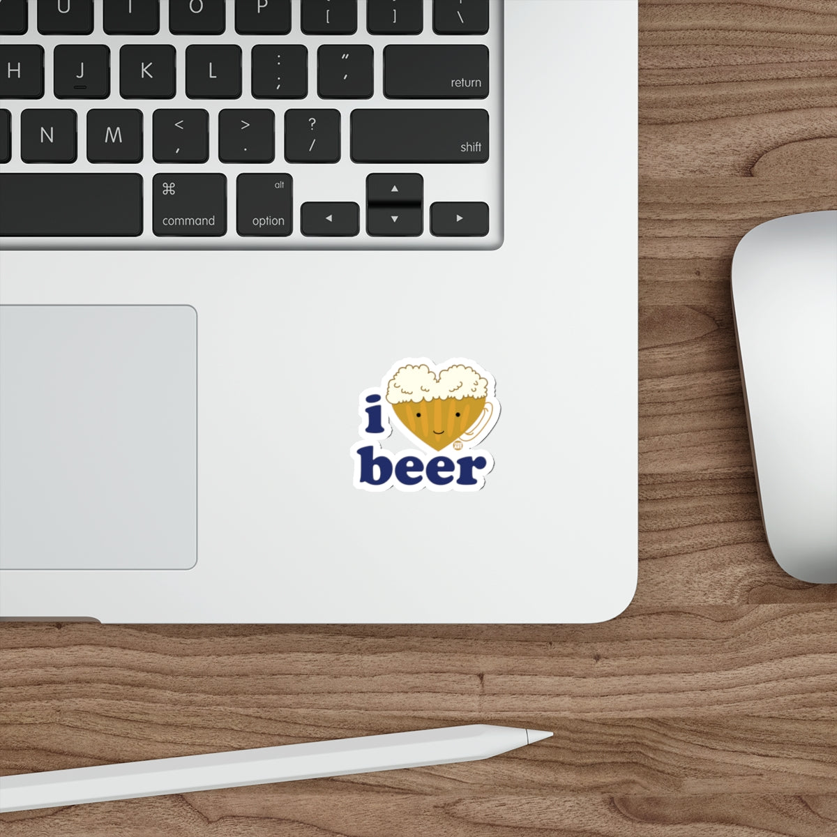 Cute 'I Love Beer' Laptop Sticker Decor Gift