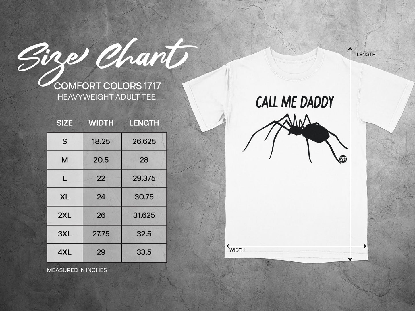 Call Me Daddy Print Heavyweight Adult Tee Shirt