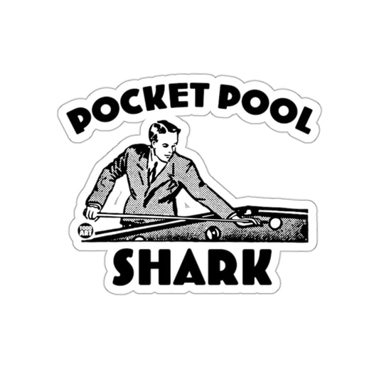 Pocket Pool Shark Featuring Todd Art Graphic Stickers