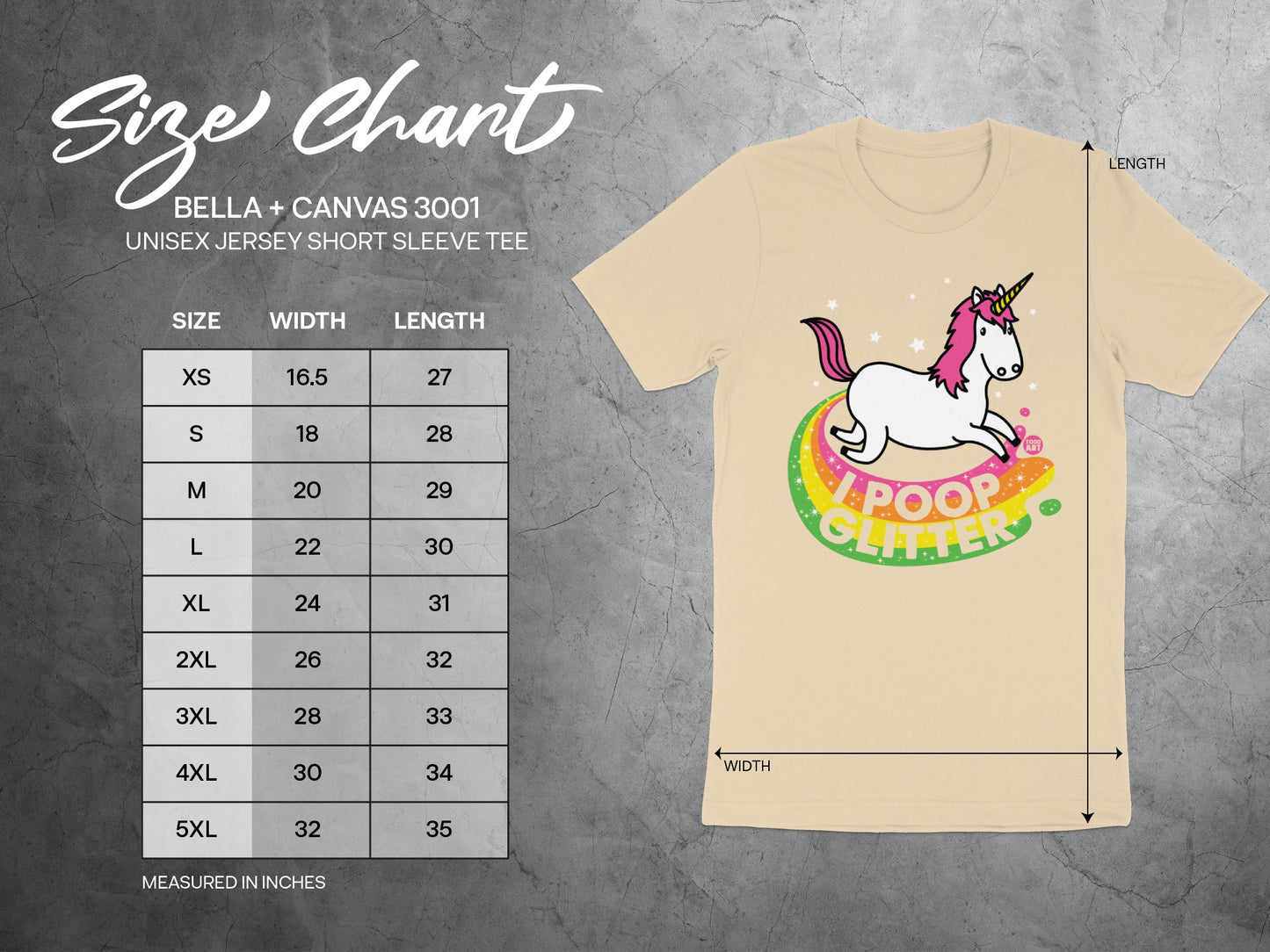 Funny Unicorn I Poop Glitter Rainbow Short Sleeve Tee
