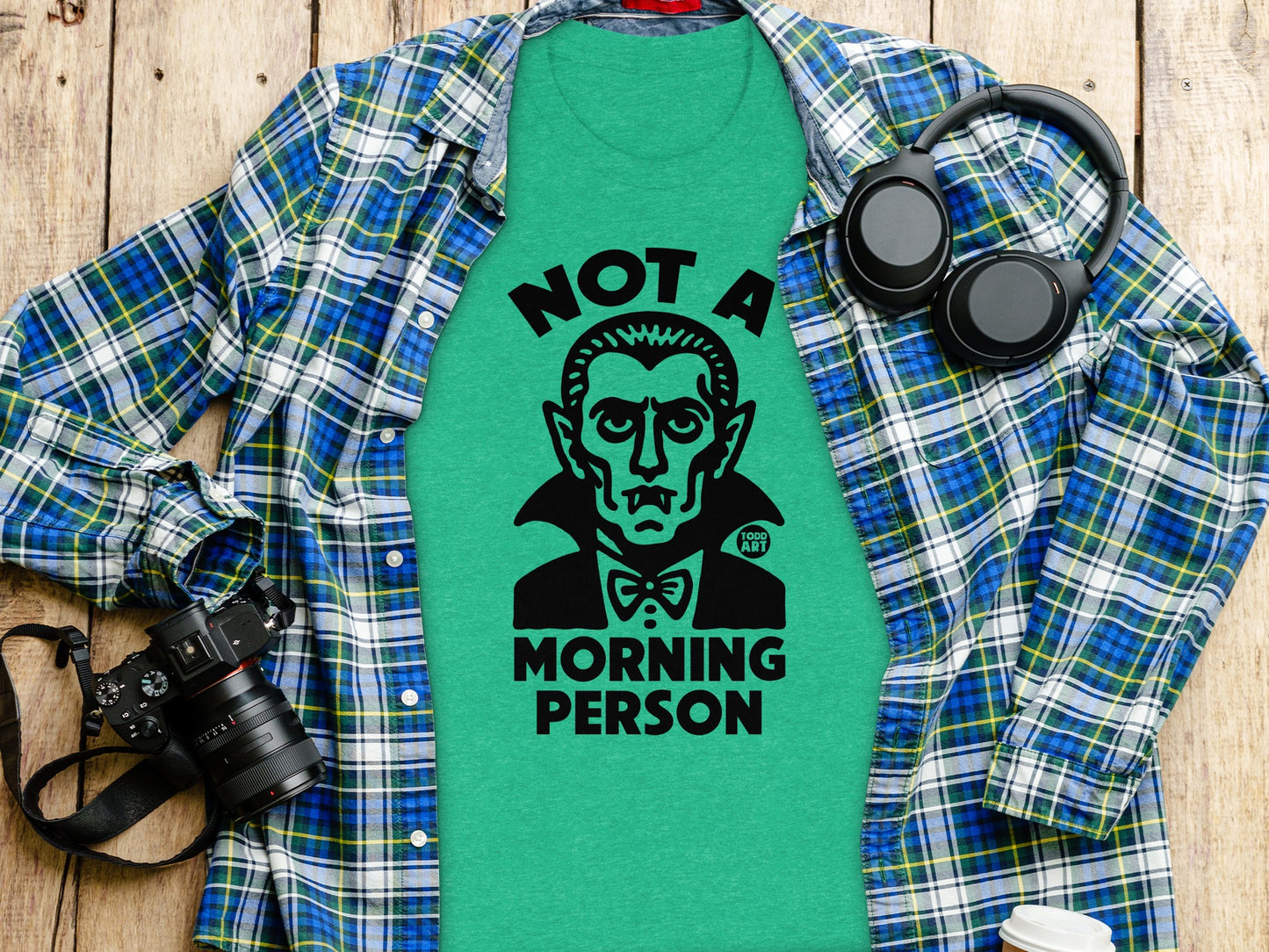 Not A Morning Person Vampire Graphic T-Shirt product