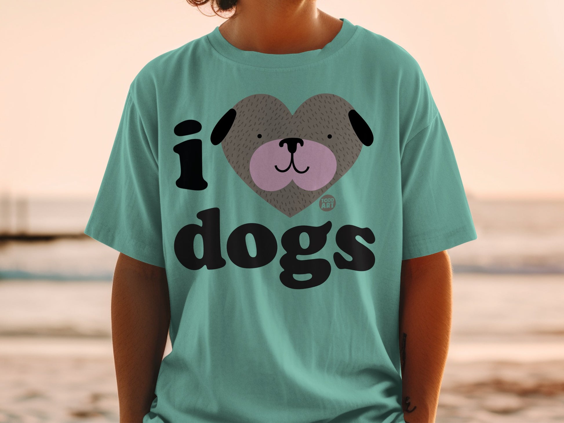 I Love Dogs Graphic Tee Perfect for Dog Lovers