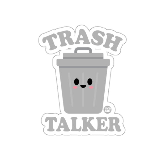 Trash Talker Cute Cartoon Trashcan Sticker Decal