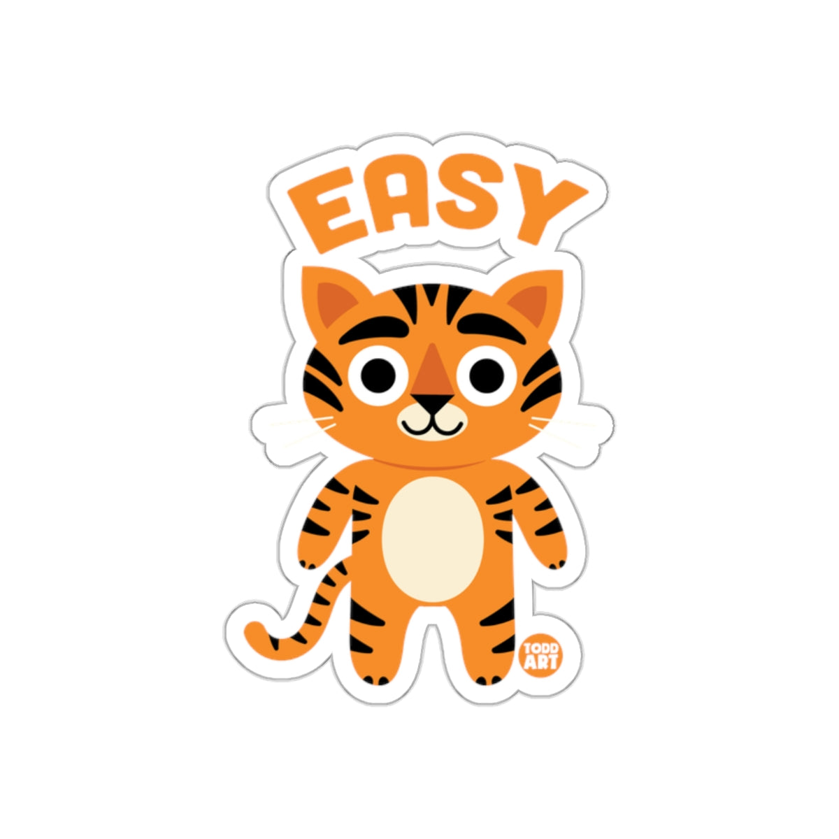 Easy Orange Tiger Cartoon Character Product