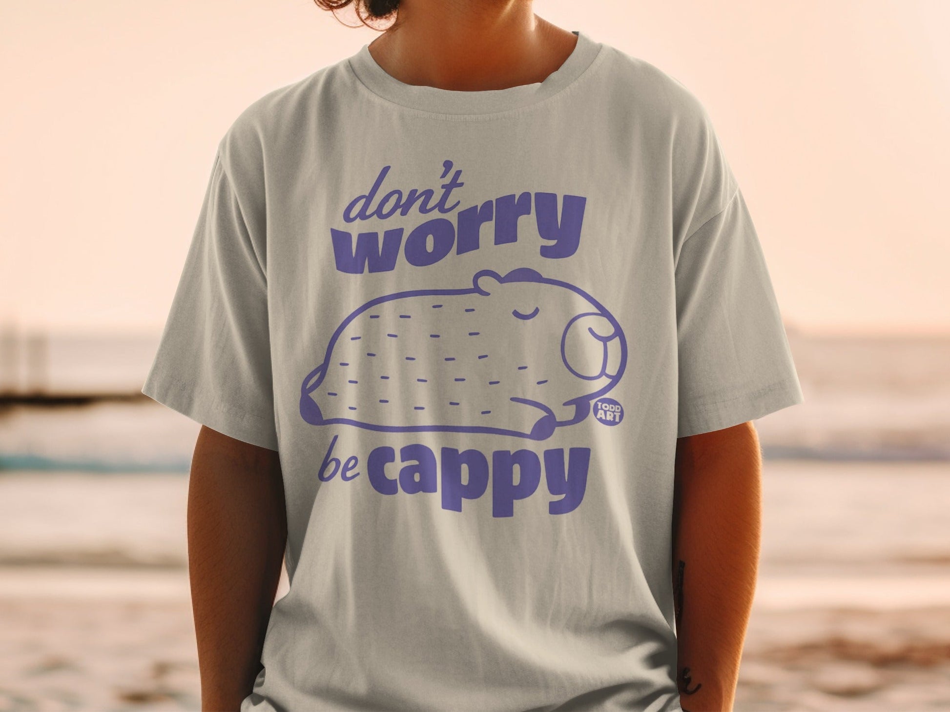 Don't Worry Be Cappy Relaxed Fit T-Shirt