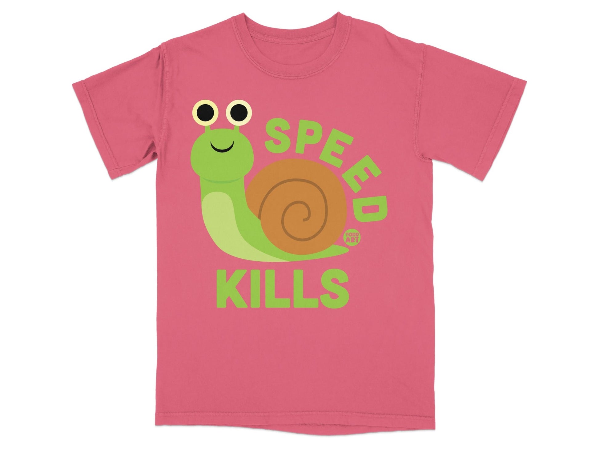 Speed Kills Snail Design Graphic T-Shirt