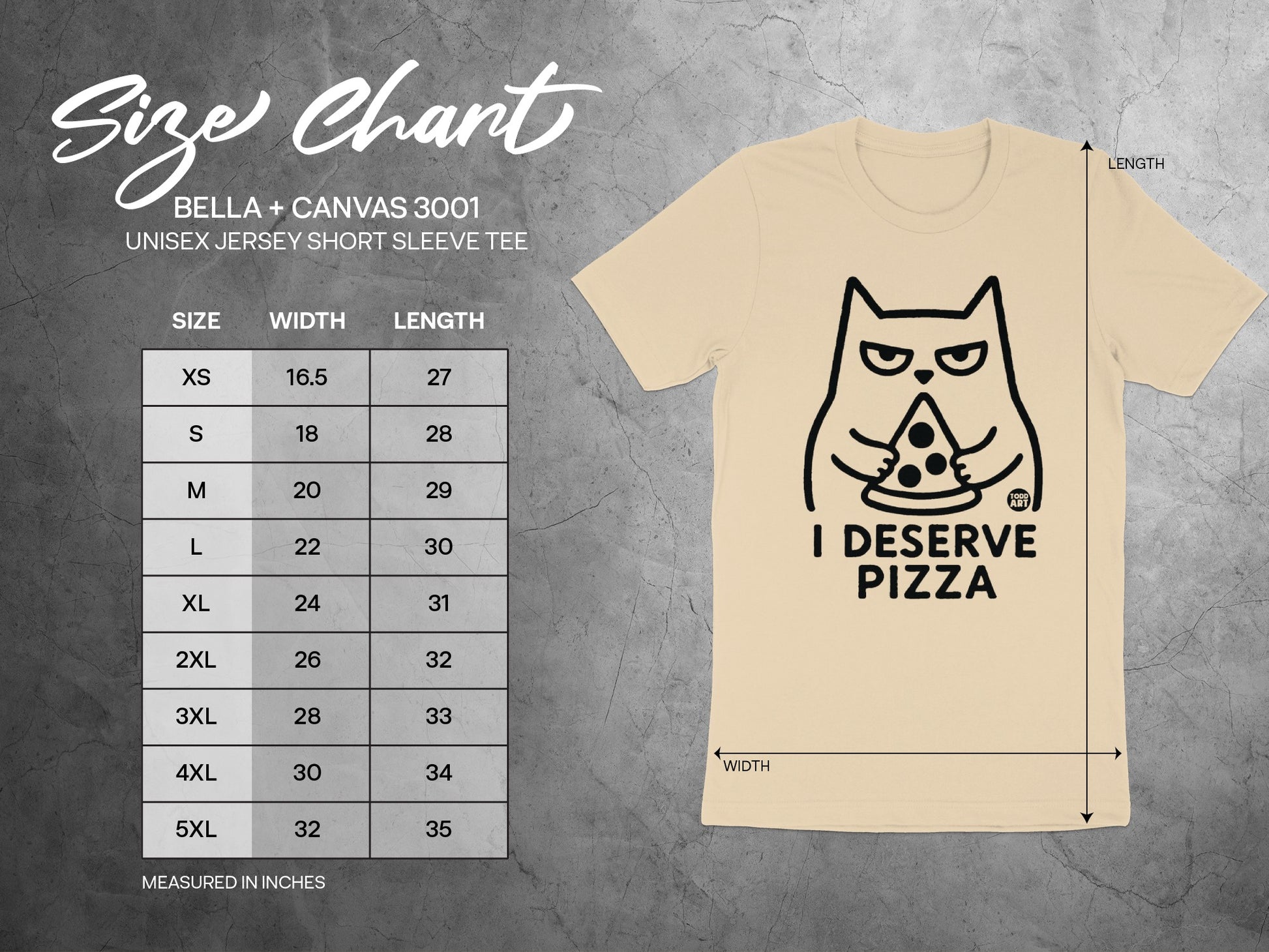 I Deserve Pizza Graphic Tee Unisex Short Sleeve Shirt
