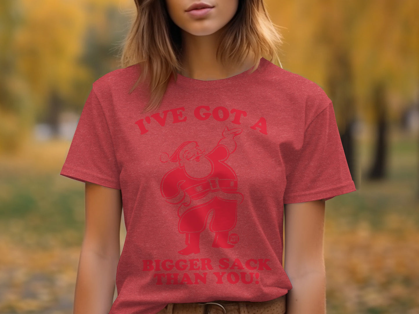 I've Got a Bigger Sack Than You Fun Festive T-Shirt