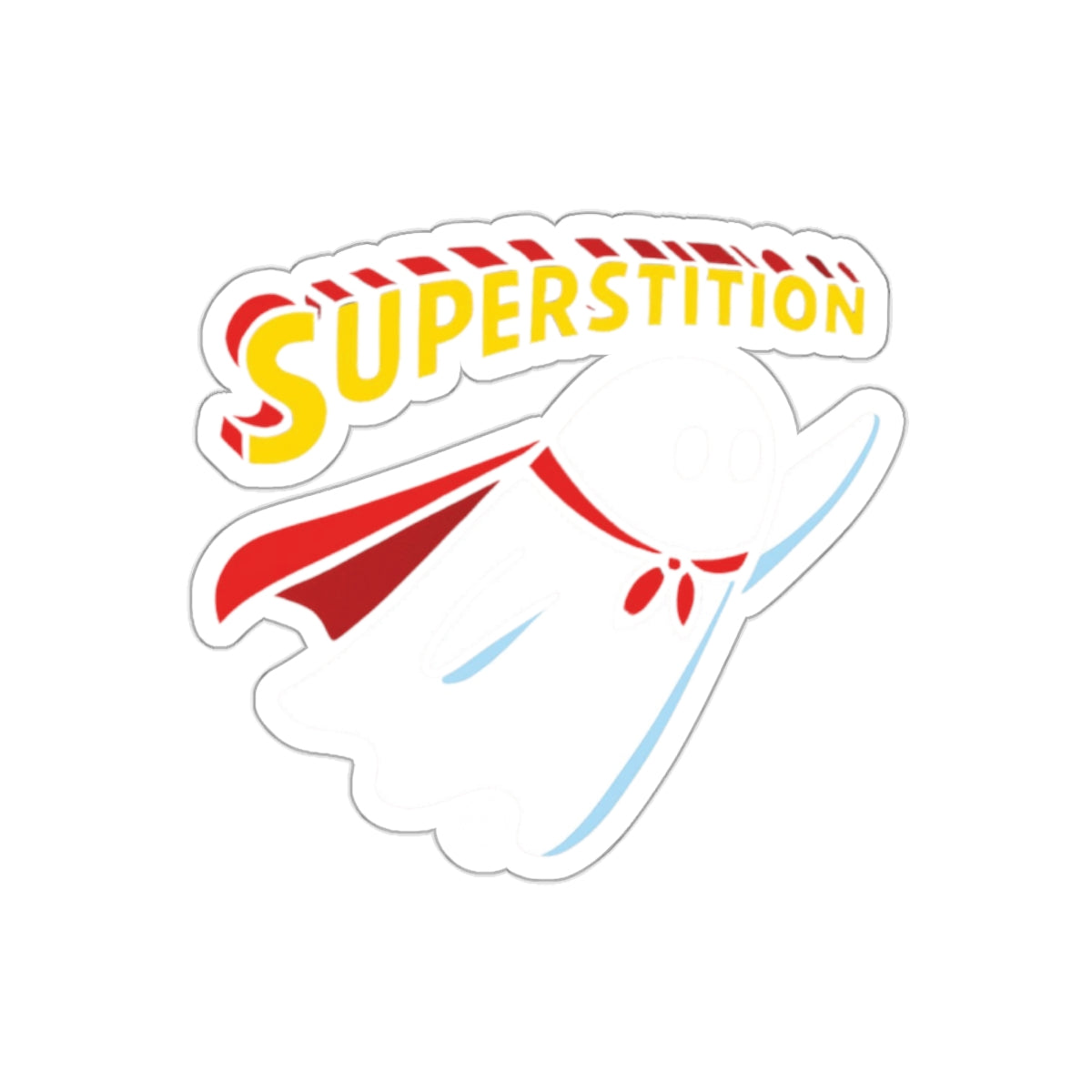 Superstition Ghost with Red Cape Decal Sticker