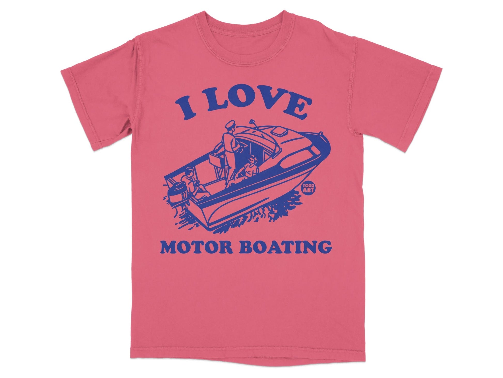 I Love Motor Boating Graphic T-shirt for Boat Lovers