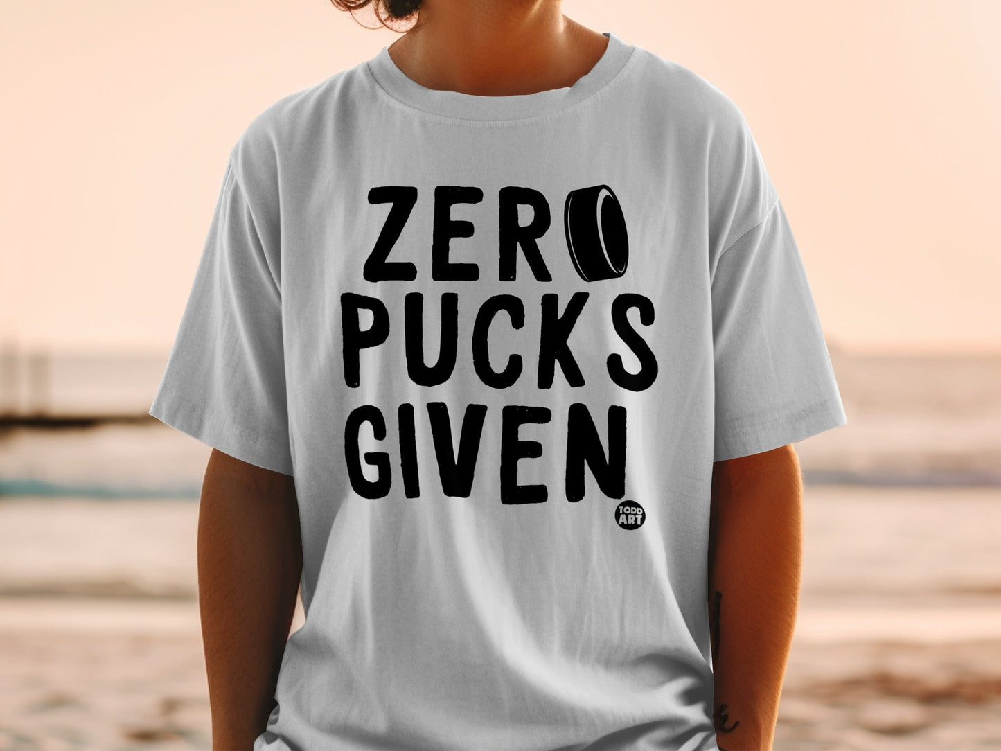 Zero Pucks Given T-Shirts, Funny Hockey Fan Tee, Sarcastic Ice Hockey Apparel, Game Day Shirt, Goalie Player Coach Gift, Humorous Puck