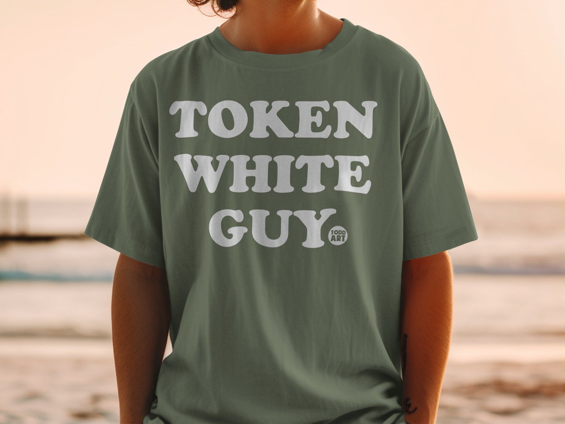 Token White Guy Todd Art Graphic T-shirt