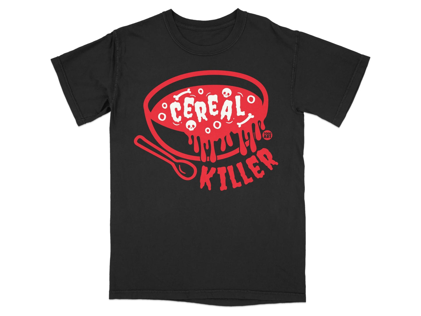 Cereal Killer Graphic Tee Shirt with Funny Design