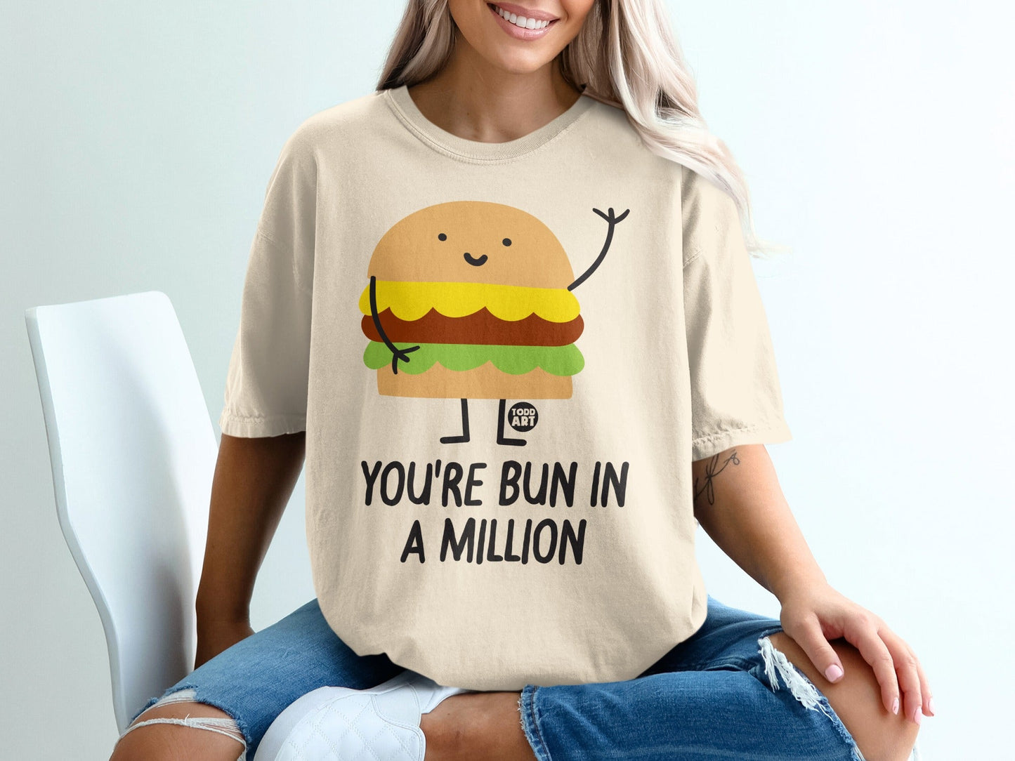 You're Bun In A Million Burger Graphic Shirt