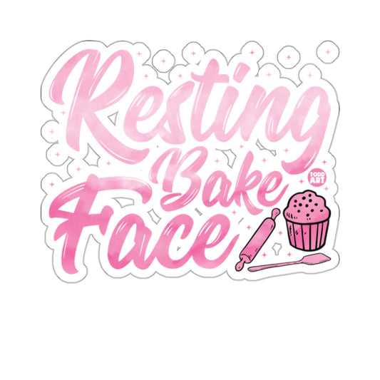 Resting Bake Face Pink Baking Cupcake Rolling Pin 