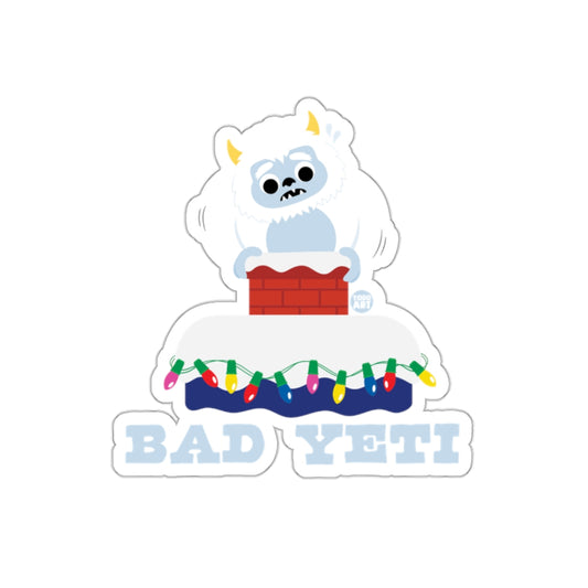 BAD YETI Design with Colorful Lights Sticker