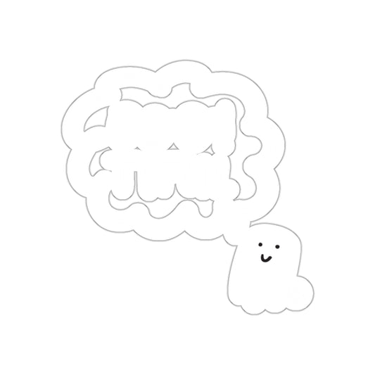 Cute Blob with Happy Thought Bubble Sticker Product