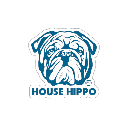 House Hippo Bulldog Art Design Sticker Decal