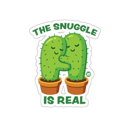The Snuggle Is Real Cute Cactus Sticker Product
