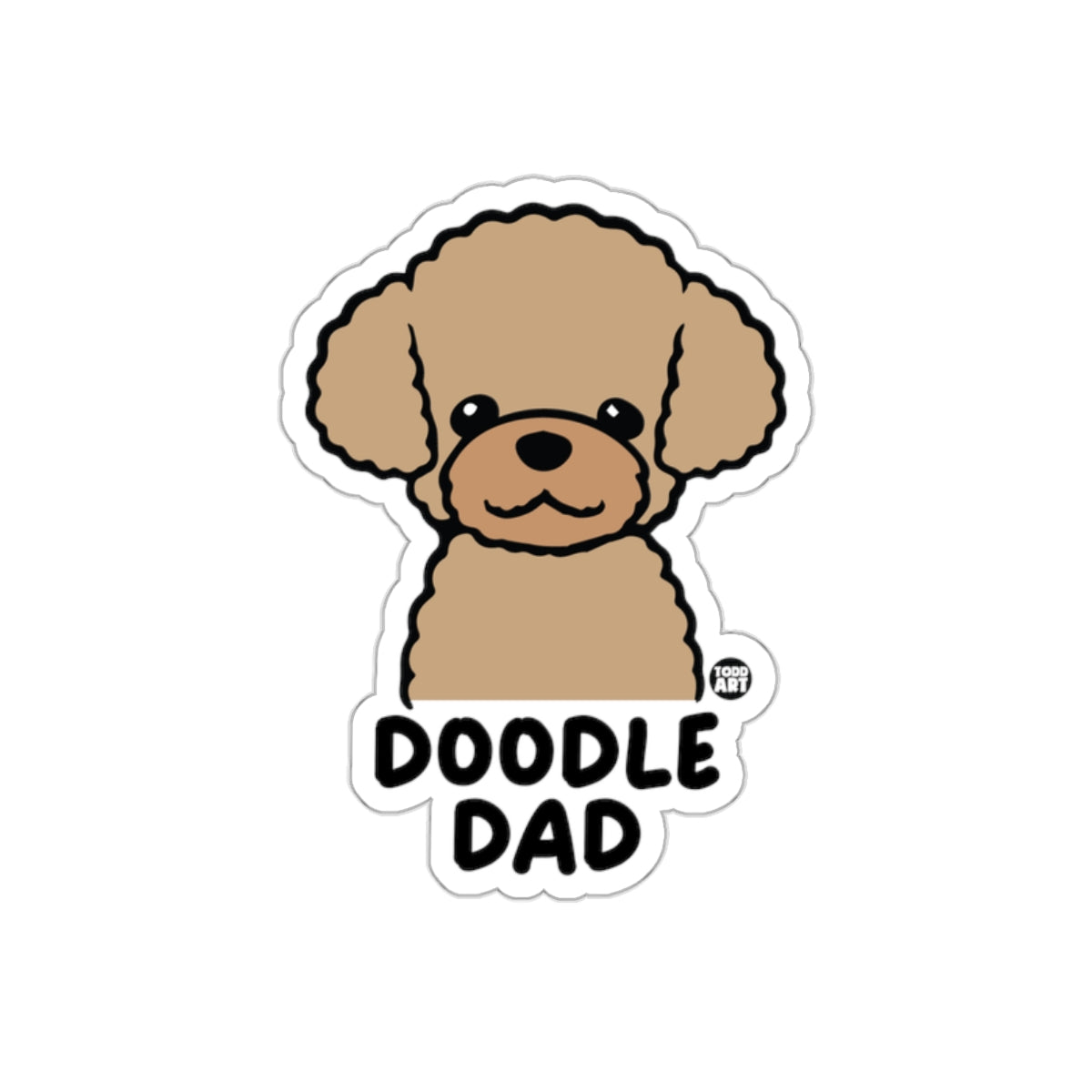 Cute Doodle Dad Sticker Perfect for Dog Lovers