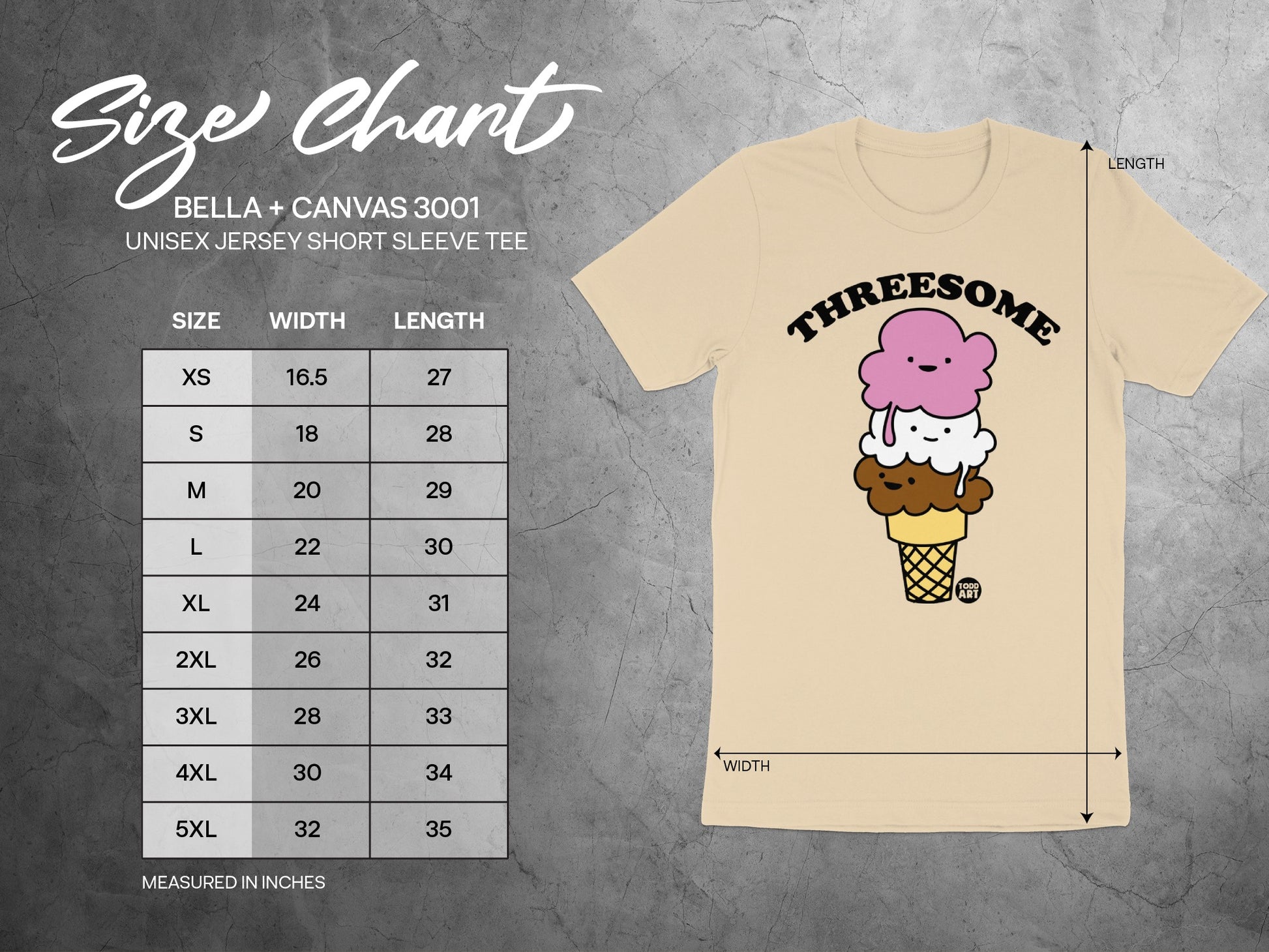 THREESOME Ice Cream Graphic Unisex Jersey Tee product