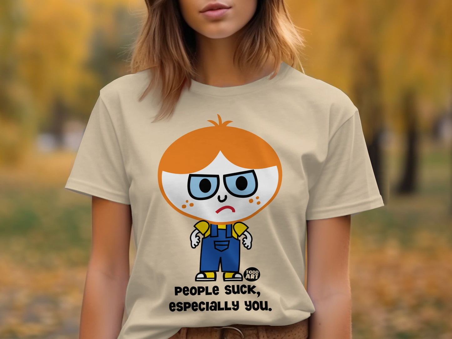 People Suck Especially You Cartoon Character Shirt