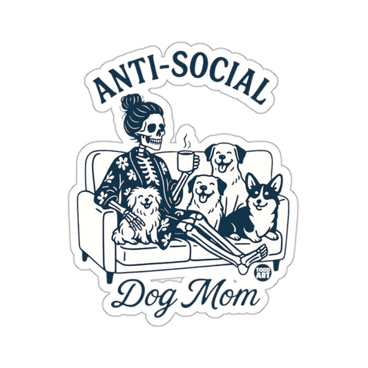 ANTI-SOCIAL Dog Mom Skeleton Dogs Coffee Couch product type