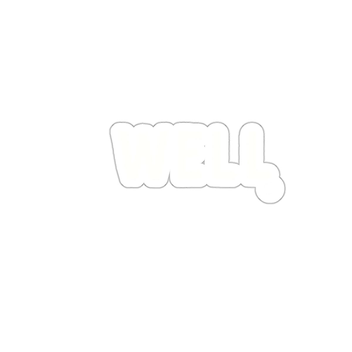 White Well Design Aesthetic Typography Plaque