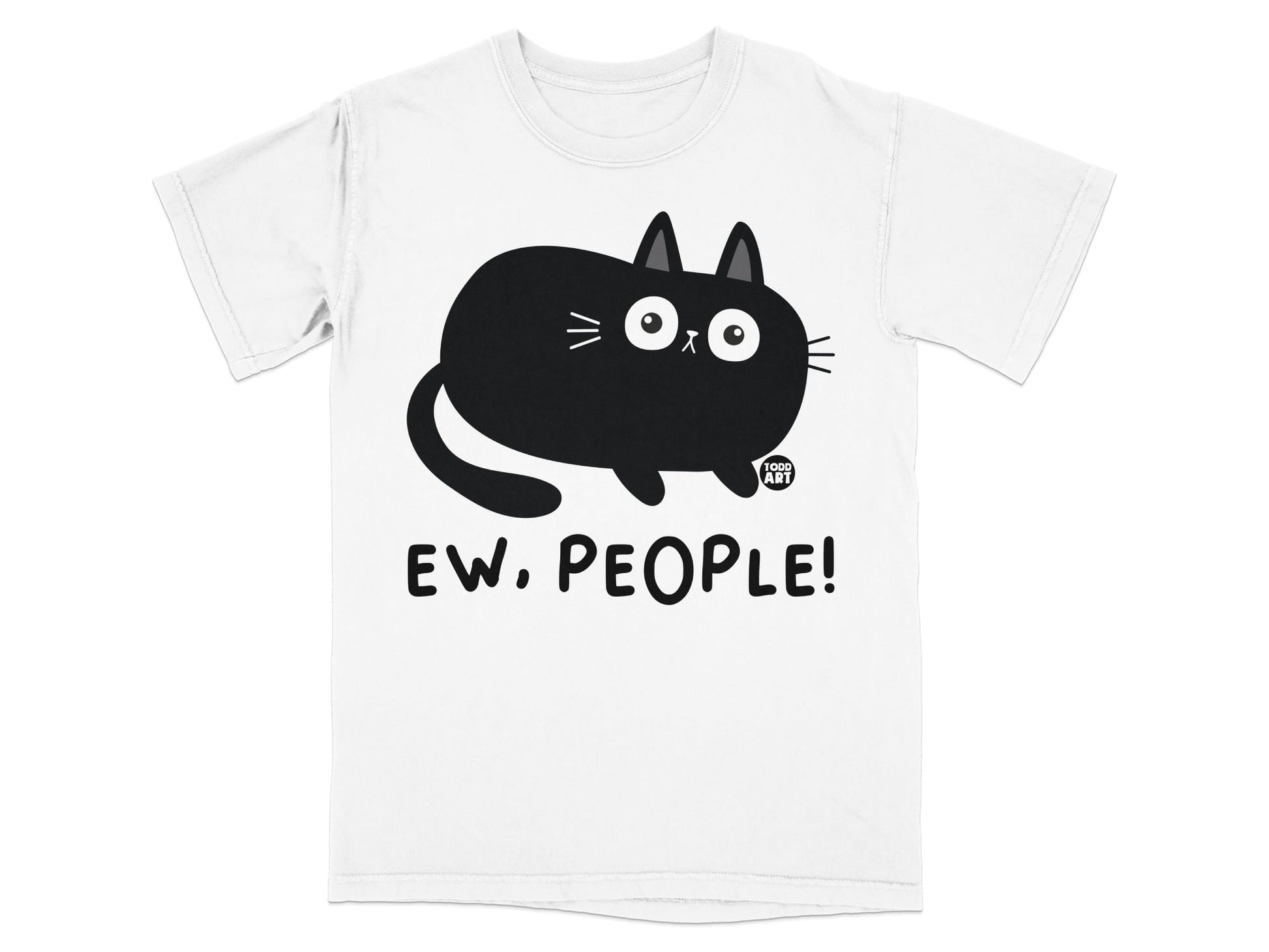 Ew People Cat Illustration Graphic T-Shirt