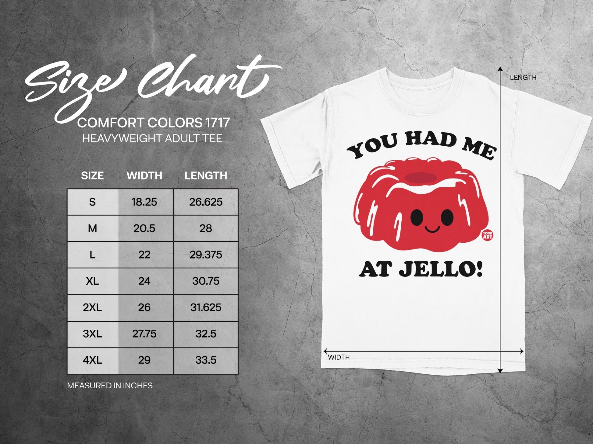 You Had Me at Jello Funny Graphic Tee Adult Product