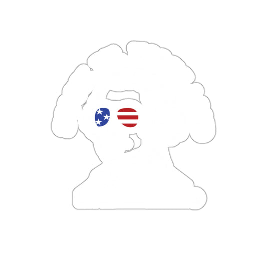 Patriotic Themed Silhouette Design Sticker