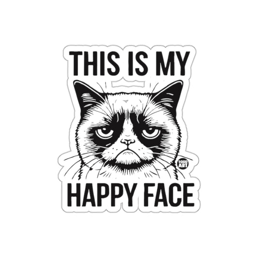 This Is My Happy Face Grumpy Cat Sticker