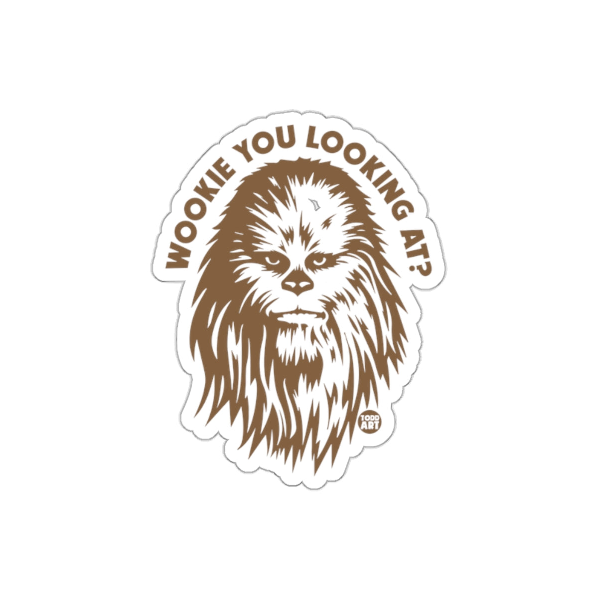Wookie You Looking At Star Wars Inspired Design Stickers