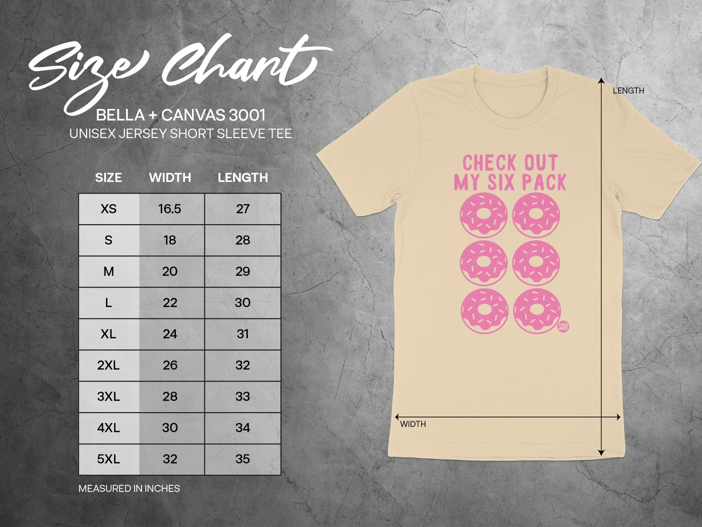Check Out My Six Pack Pink Donuts Unisex Jersey Tee