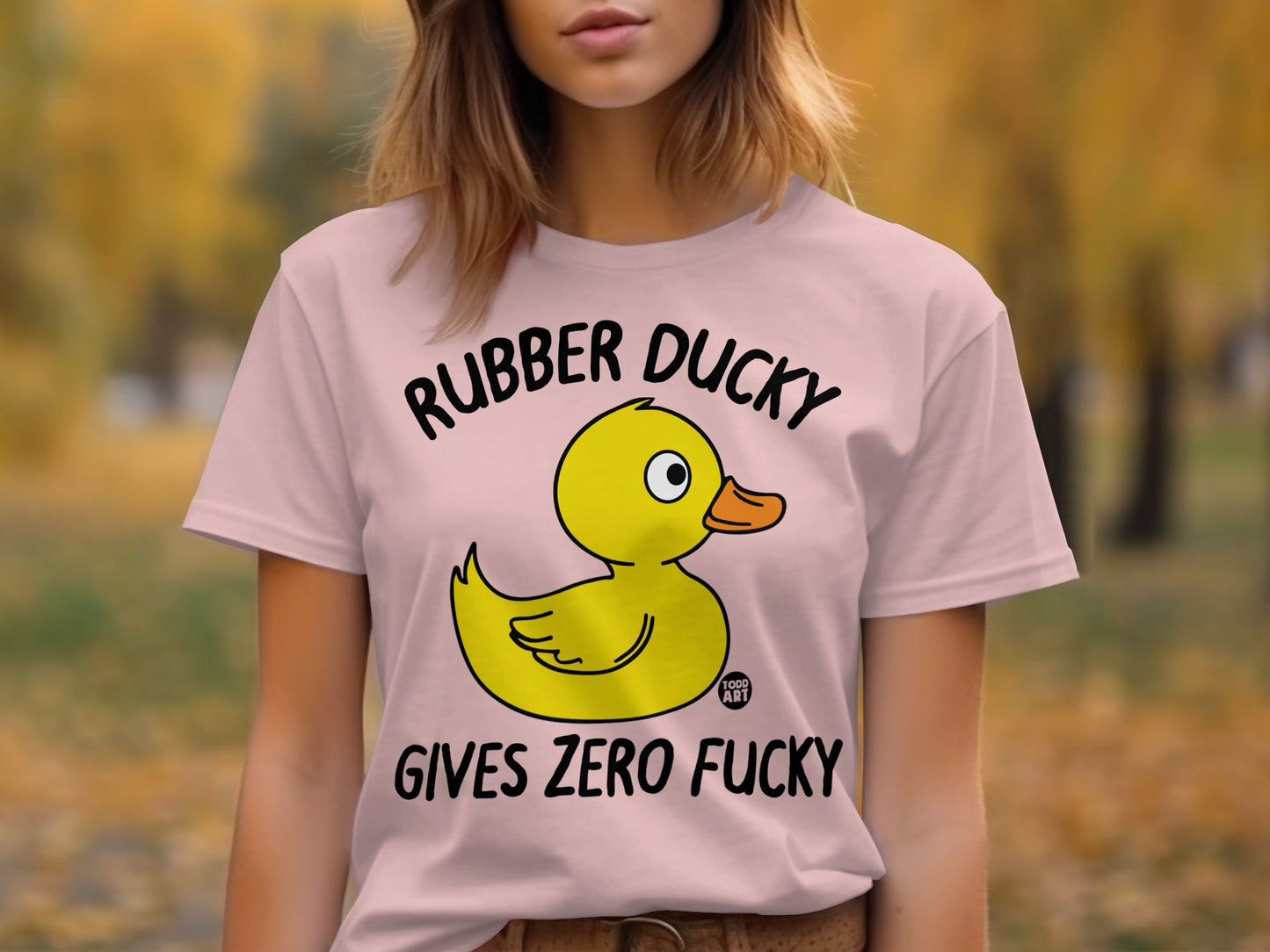Rubber Ducky Gives Zero Fucky Shirt product