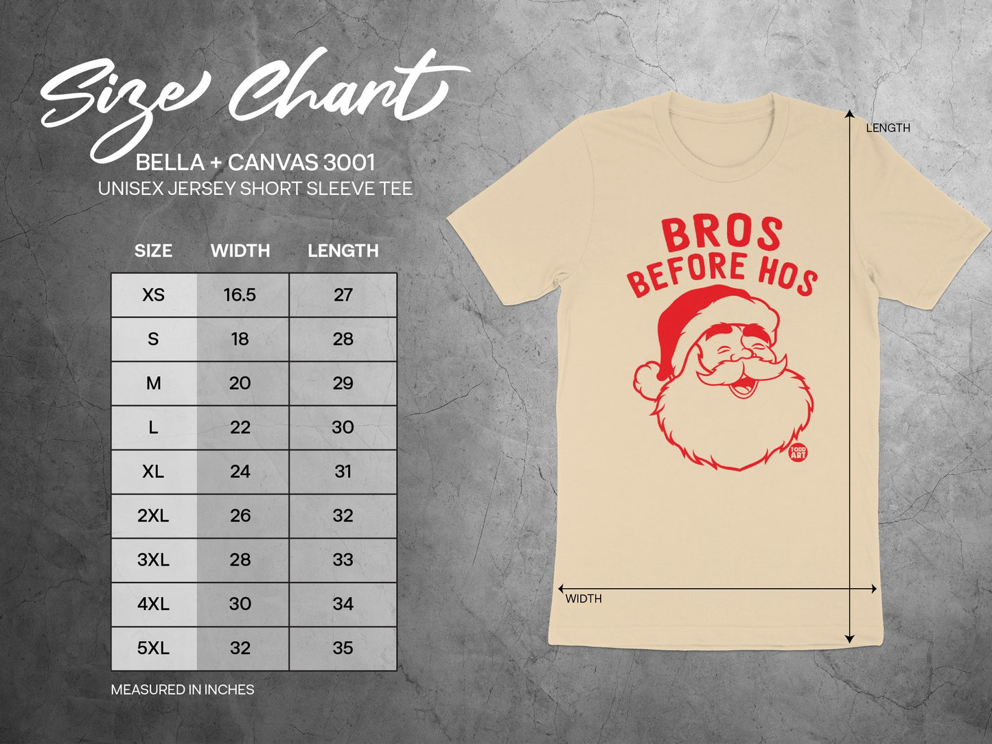 Santa Claus Bros Before Hos Funny Christmas Shirt