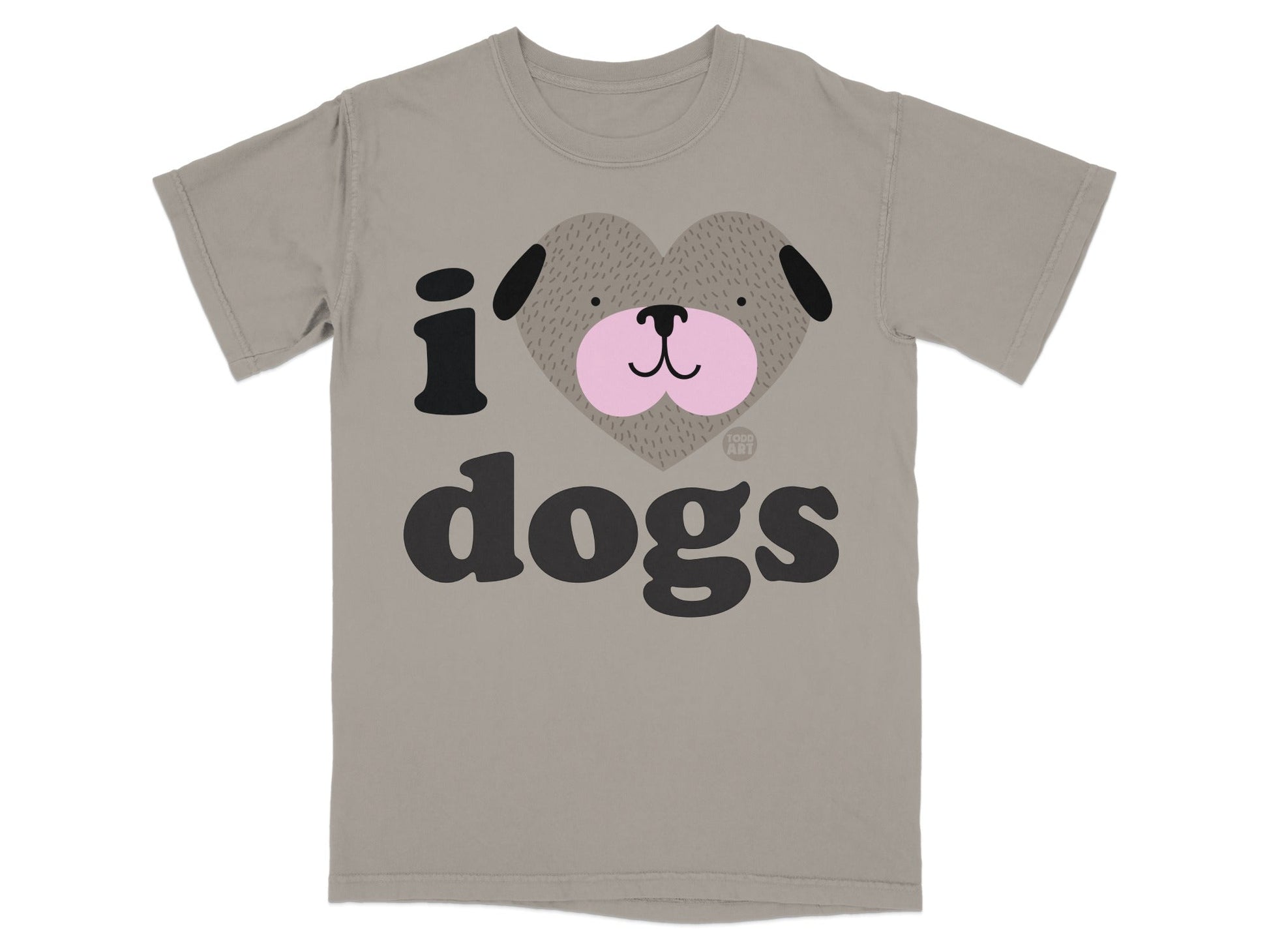 I Heart Dogs Cute Graphic Design T-Shirt