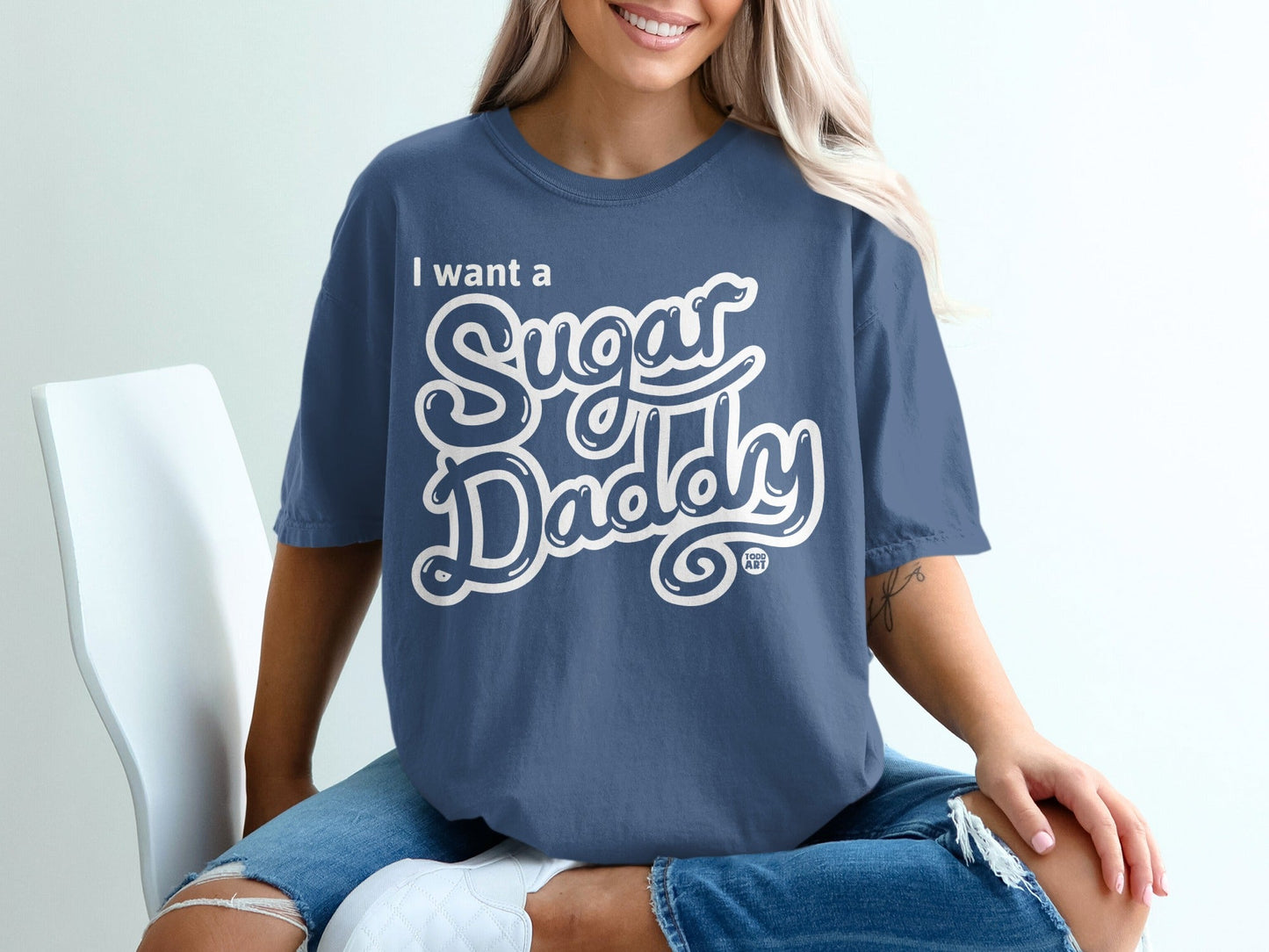 I Want a Sugar Daddy Statement Tee-Shirt