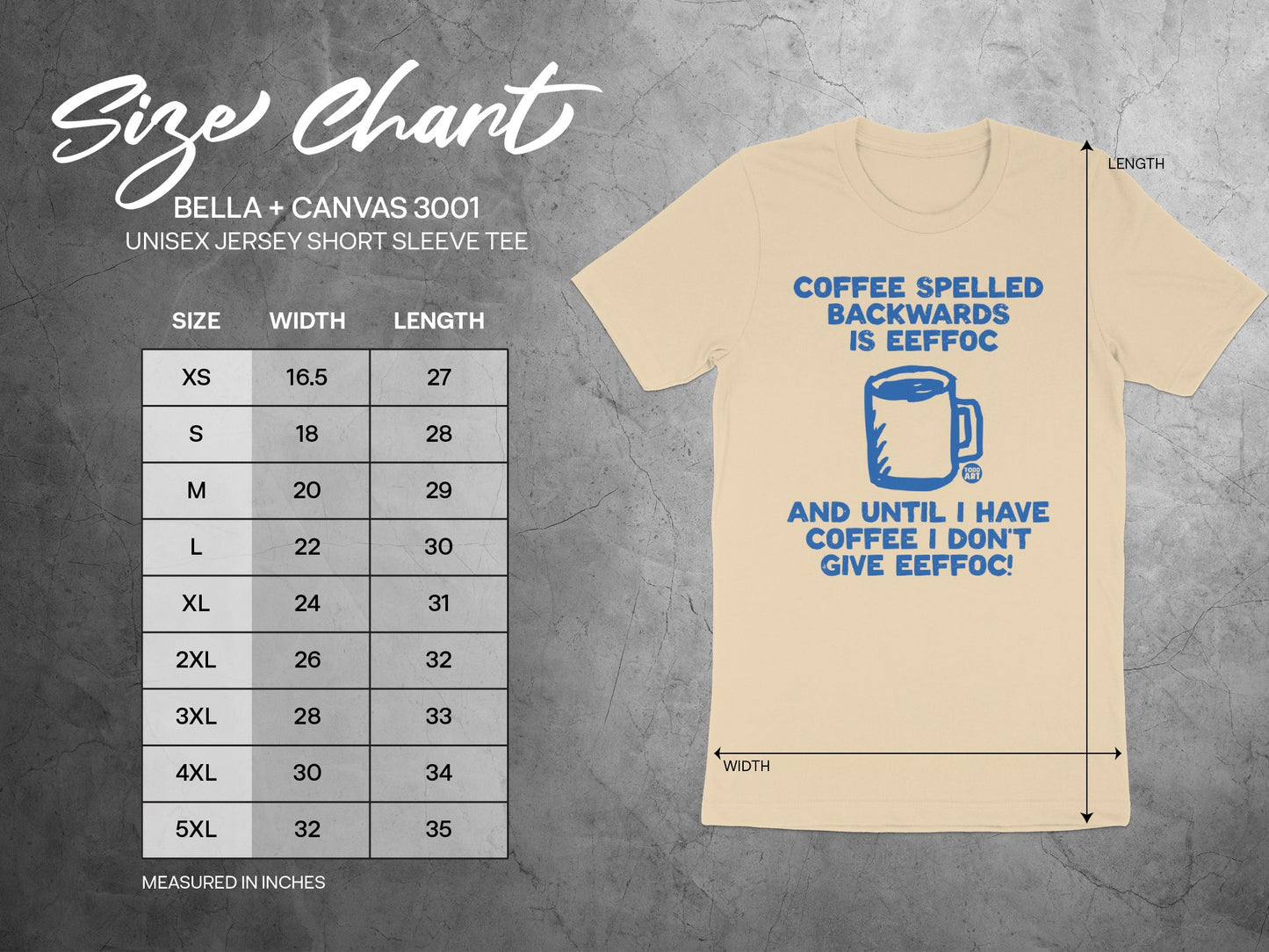 Coffee Spelled Backwards Funny Eeffoc Tee product