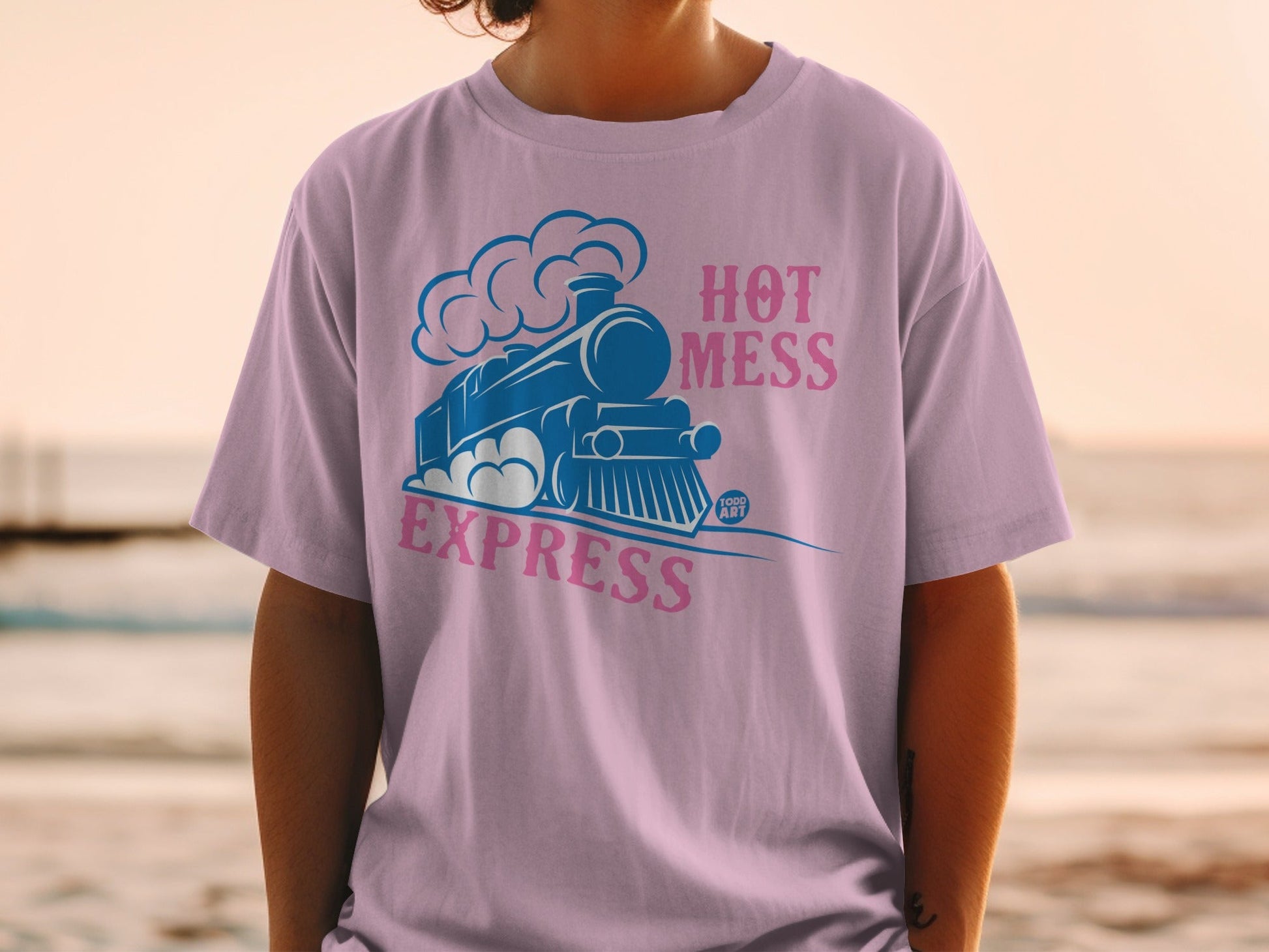 Hot Mess Express Graphic Train Design Shirt