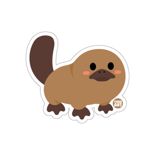 Cute Platypus Sticker Todd Art Design Decal