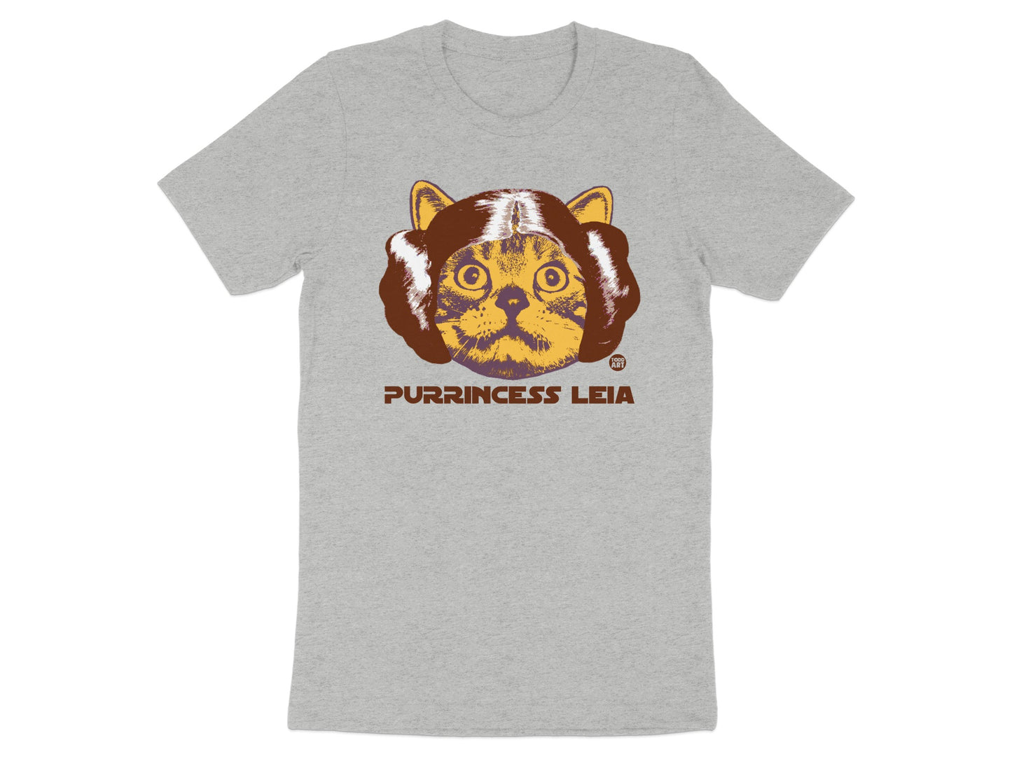 Purrincess Leia Cat Graphic T-Shirt for Cat Lovers