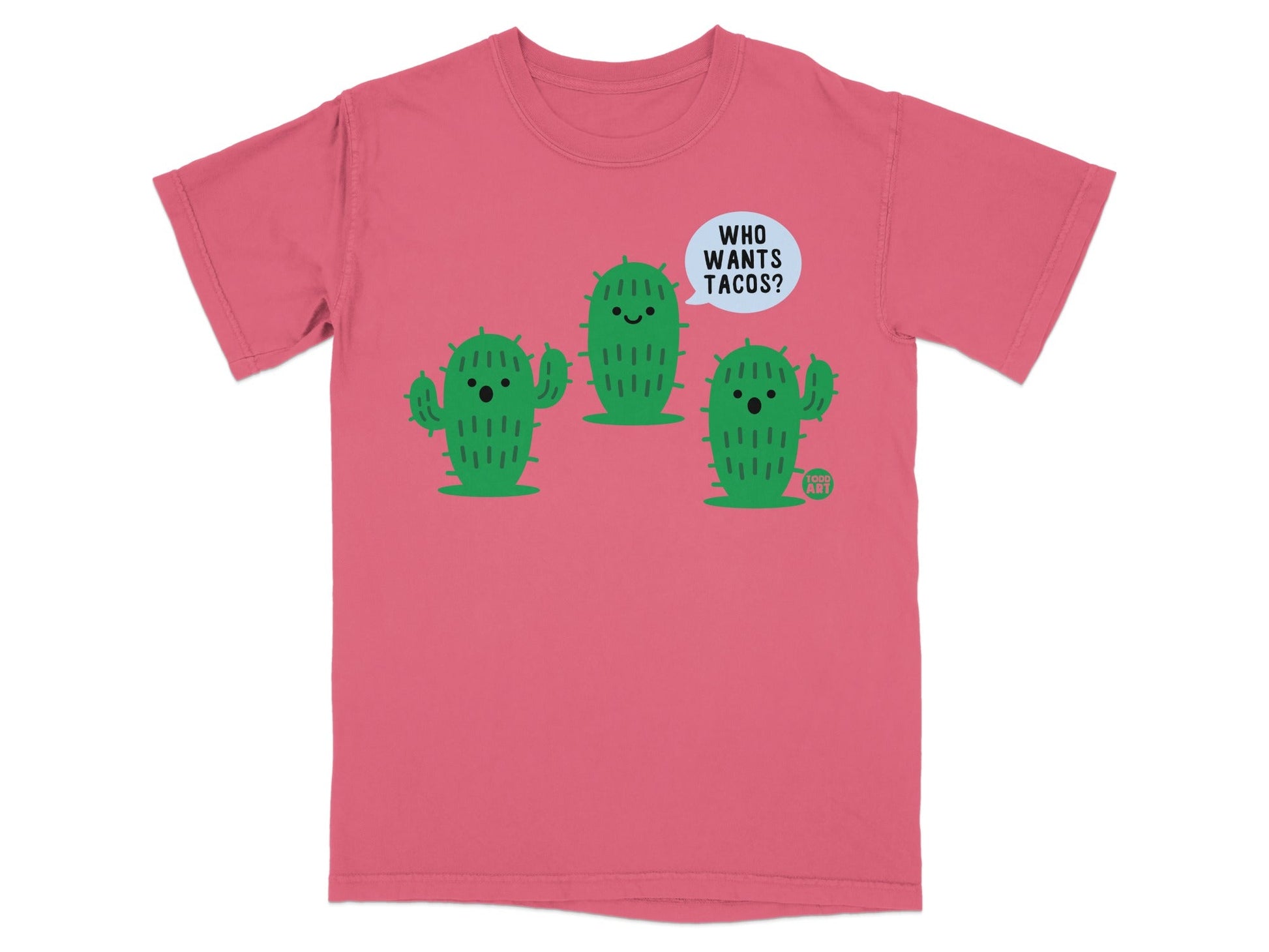 Who Wants Tacos Cactus Graphic Novelty T-Shirt