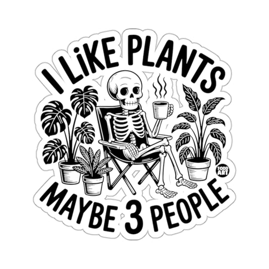 I LIKE PLANTS MAYBE 3 PEOPLE Skeleton Plant Decor product type