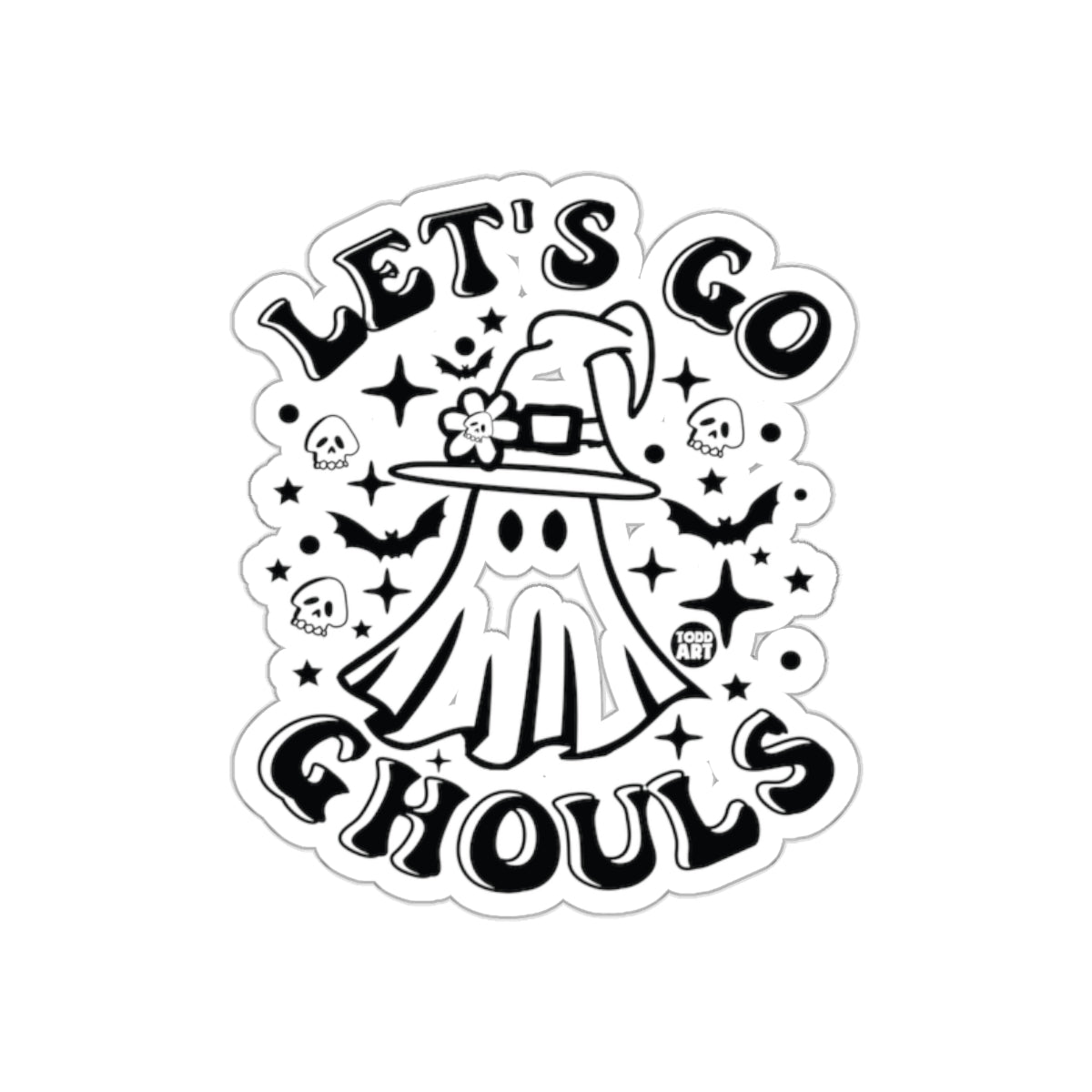 Let's Go Ghouls Halloween Sticker for Spooky Vibes