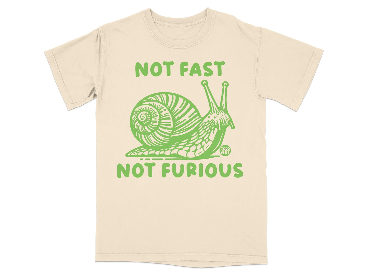 Not Fast Not Furious Snail Graphic T-shirt
